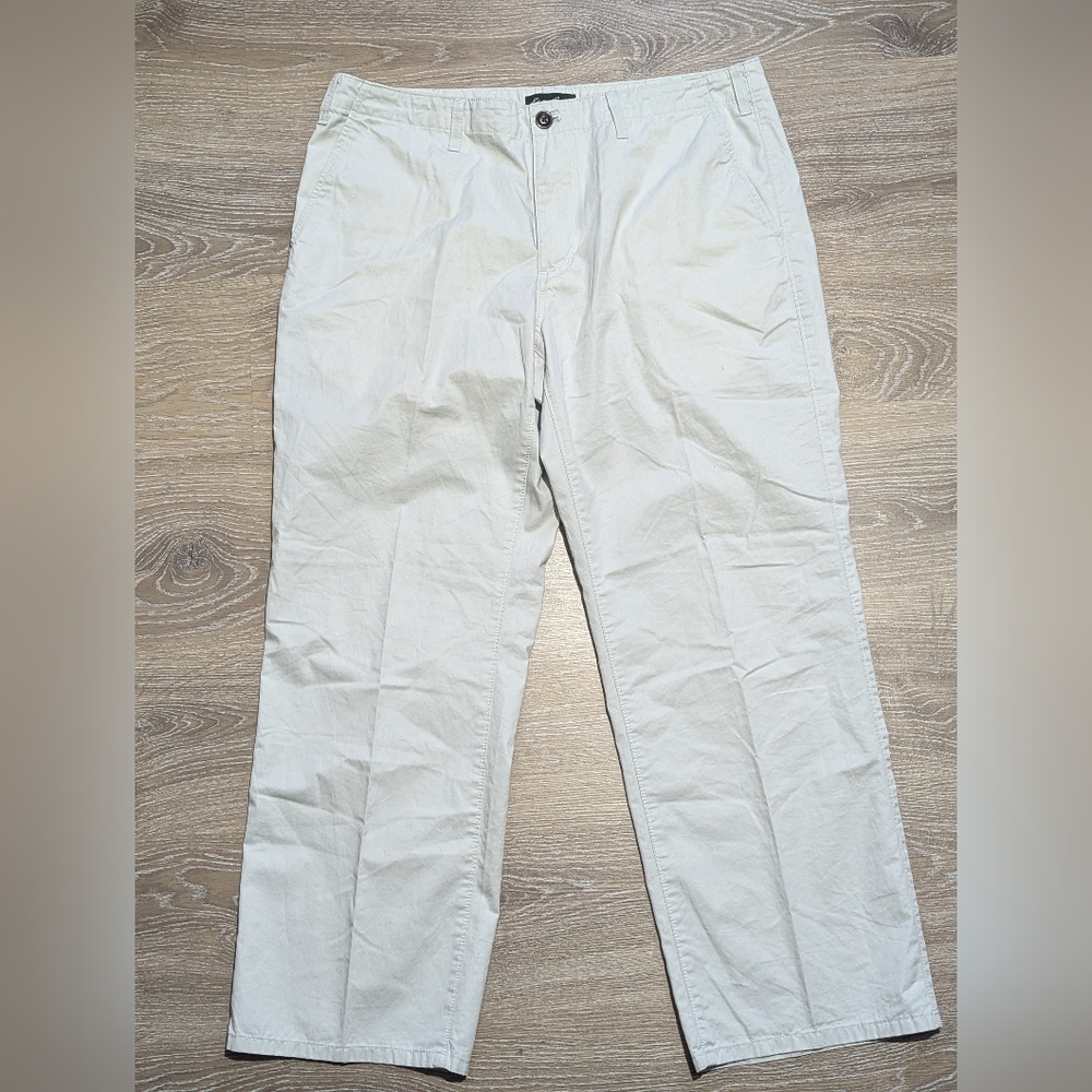 Eddie Bauer Chino Men's 38x30 Straight‎ Cream Casual Pants